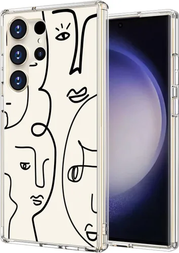 Vista 18 de ICEDIO Funda para Samsung Galaxy S23 Plus, delgada, transparente, con diseños de moda, para niñas y mujeres, funda protectora duradera y resistente