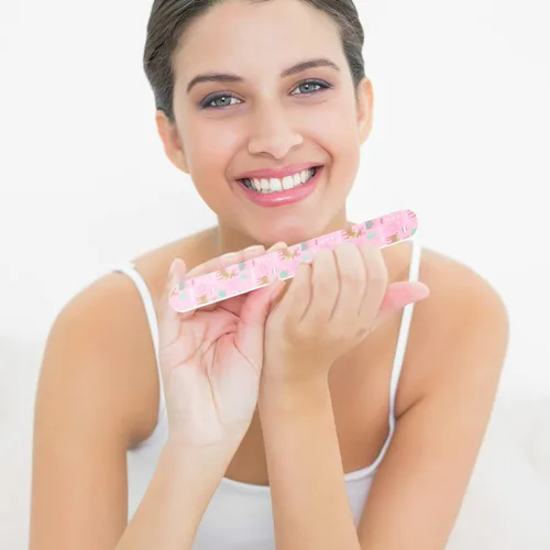 Vista 6 de Juego de limas de uñas: 12 piezas de limas de uñas de Navidad, herramientas de pedicura y manicura para mujeres y niñas, estilo aleatorio