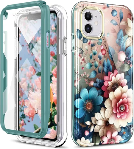 Vista 19 de Bonita funda de mármol para iPhone 11 Pro Max de 6.5 pulgadas, fabricada con protector de pantalla, ligera y elegante, cuerpo completo, a prueba