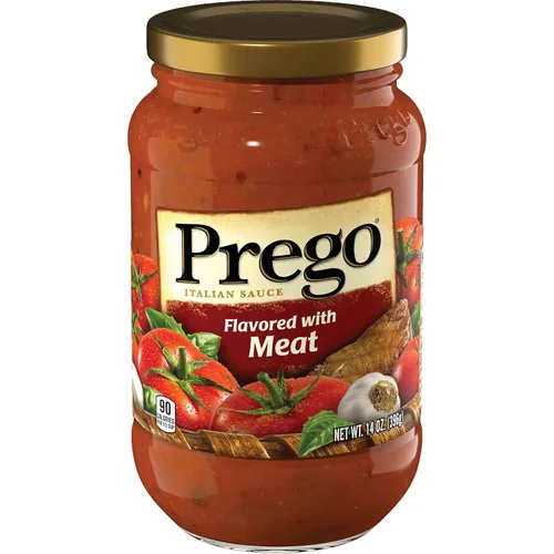 Vista 51 de Prego Tomate grueso con salsa de pasta de ajo y cebolla, tarro de 24 onzas