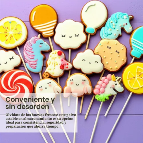 Vista 5 de Chefmaster Polvo de Merengue Deluxe, sustituto de clara de huevo de grado profesional para galletas de merengue, relleno de pastel, glaseado real