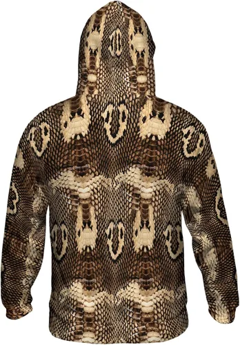 Vista 2 de Yizzam - Sudadera con capucha para hombre con estampado de serpiente Cobra