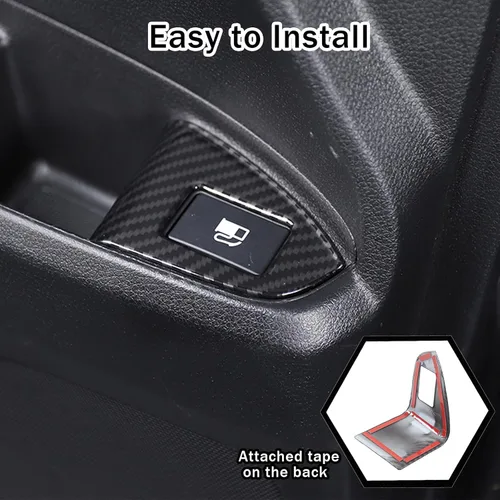 Vista 5 de Marco de botón de interruptor de tapa de depósito de combustible para Honda Pilot 2016-2022/Ridgeline 2017-2023/Passport 2019-2023, accesorios