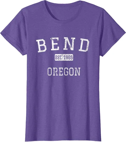 Vista 26 de Bend Oregon OR Camiseta vintage, Negro