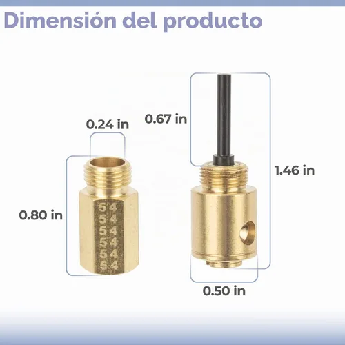 Vista 2 de LPKIT-3/XAA LP Kit de conversión de gas natural a propano líquido de repuesto para secadora Samsung, pieza de repuesto de latón 100% puro