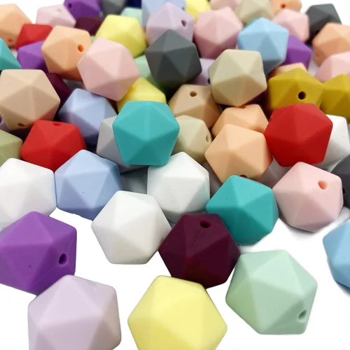 Vista 8 de Colgante de silicona de plumas de 1.732 in, 10 cuentas de silicona para hacer pulseras y collares
