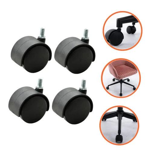 Vista 5 de ABOOFAN 8 ruedas giratorias para silla de escritorio, ruedas para silla de escritorio, ruedas pequeñas, ruedas de tronco, ruedas de banco