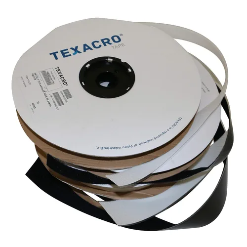 Vista 4 de Velcro USA HOOK 70/BLK07525 70/71 TEXACRO Gancho con respaldo adhesivo solo del lado del gancho: 3/4" x 75 pies, negro