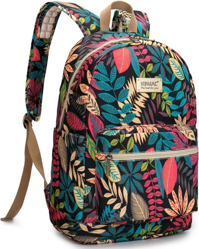 Vista 15 de Kinmac Mochila resistente al agua para laptop con puerto de carga USB para laptop de hasta 15.6 pulgadas (bordado)