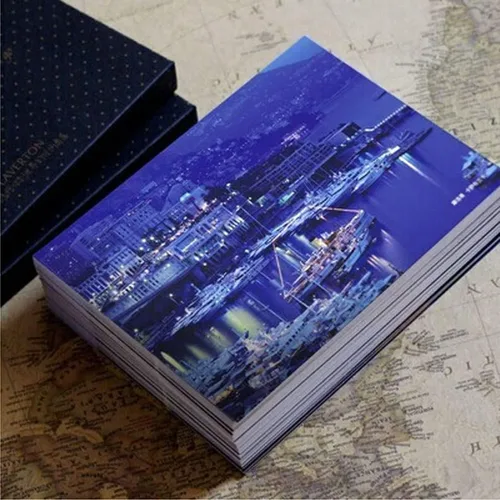 Vista 2 de Fendawn Strive 33 tarjetas postales artísticas retro artísticas con paisajes de viaje, paisajes del mundo