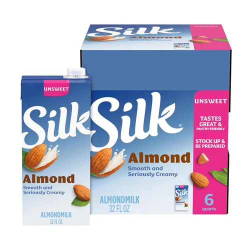 Vista 14 de Silk Leche de almendras original orgánica, 8 onzas líquidas (paquete de 18)