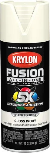 Vista 44 de Krylon Fusion - Pintura en aerosol adhesiva todo en uno para uso en interiores y exteriores, 12 onzas, vidrio de playa