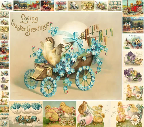 Vista 17 de Paquete de papel Decoupage (35 hojas de 6 x 8 pulgadas) bayas de otoño: hojas naranjas y rojas con bayas vibrantes y follaje dorado en diseños