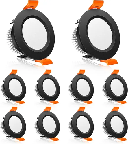Vista 19 de Lámpara LED Downlight de 2 pulgadas, kit de luz de techo regulable de 3 W, luz blanca ultra cálida de 2700 K, luces LED blancas CRI80