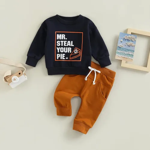 Vista 51 de Ropa de bebé niño 3 6 9 12 18 24M 3T Conjunto de pantalones con capucha patchwork sudadera con capucha pantalones de rayas traje de otoño invierno