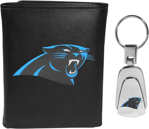 Vista 17 de Siskiyou Sports NFL unisex Tri-fold Wallet & Steel Key Chain