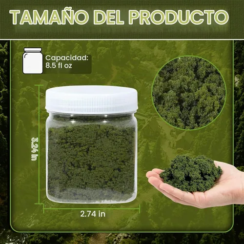 Vista 2 de Modelo de polvo de árbol de planta verde copetudo para manualidades