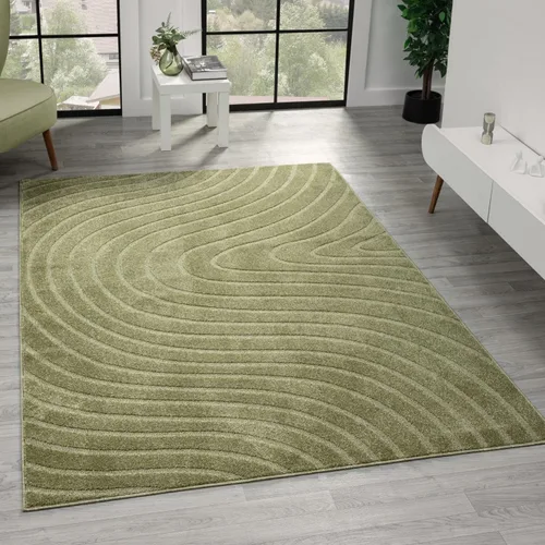 Vista 25 de LUXE WEAVERS Alfombra de Área Moderna Geométrica de Ondas Beige 2x3