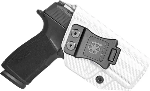 Vista 11 de Amberide Sig P365 XMacro IWB Holster, Kydex-Boltaron dentro de la cintura para P365 XMacro 0.354 in, extracción rápida, retención segura, 0-30° Cant