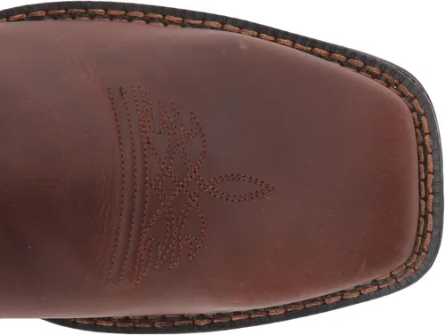 Vista 5 de Durango Bota occidental de meter con punta de acero, Marrón OscuroAzul Denim Full Grain