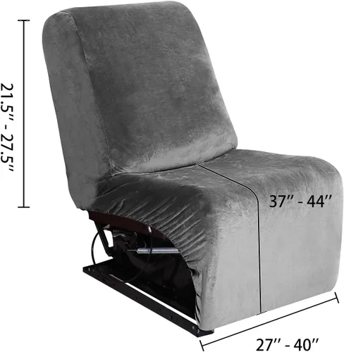 Vista 3 de ULTICOR Fundas de sofá reclinable seccional en forma de L de 7 piezas, fundas de terciopelo elásticas para sofá reclinable en forma de L, gruesas