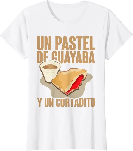 Vista 52 de Funny Cuban Coffee Guayaba Guava Breakfast T Shirt T-Shirt Asphalt Grey