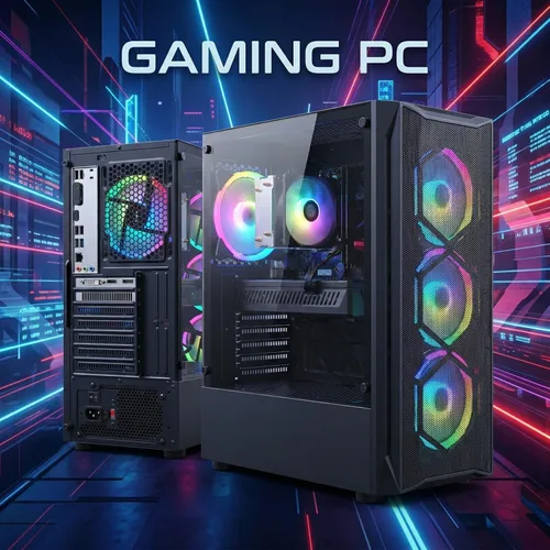 Vista 3 de Escritorio para PC para juegos STGAubron,Core I7,RX 580 8G,16G RAM,512G SSD