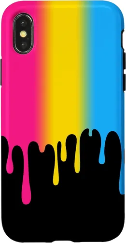 Vista 5 de Pan Pride LGBT+ Colorful Dripping Rainbow Pansexual Case for iPhone 17