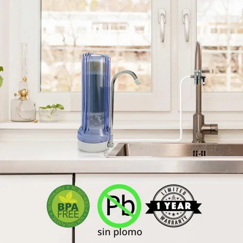 Vista 2 de Filtro de agua potable para encimera Apex, alcalino, Azul, MR-1050