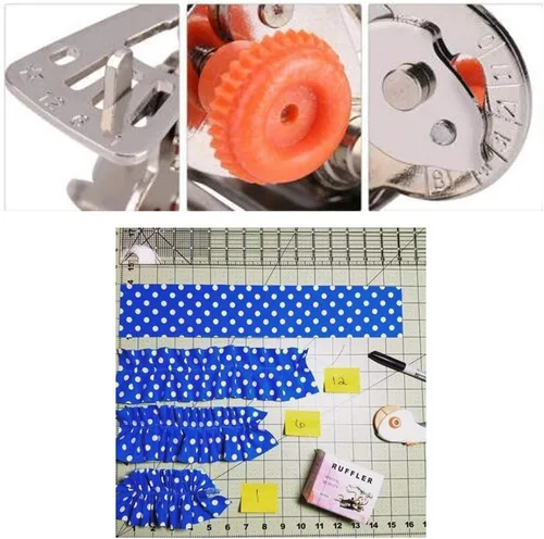 Vista 5 de Youngine Prensatelas para máquina de coser con volantes y pliegues para cantante de caña baja, hermano, babylock, vikingo, Janome, Kenmore