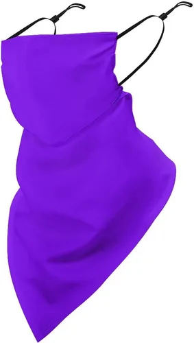 Vista 18 de Bufanda triangular reutilizable con cinta elástica para las orejas, protección solar UV