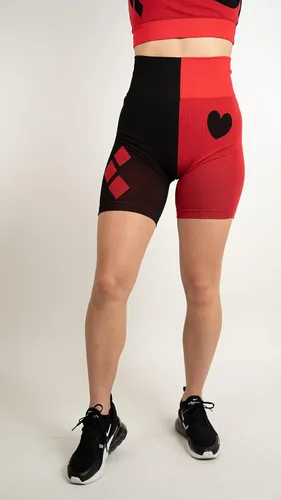 Vista 3 de DC Comics Pantalones cortos de ciclismo para mujer, sin costuras, para gimnasio, yoga, fitness, mujer maravilla, Batman Harley Quinn Superman