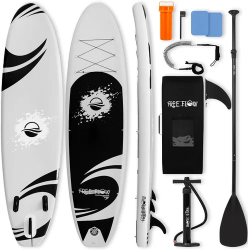 Vista 11 de SereneLife Tabla de remo inflable de 10 pies 6 pulgadas con accesorios de SUP de alta calidad, diseño estable de 32 pulgadas de ancho