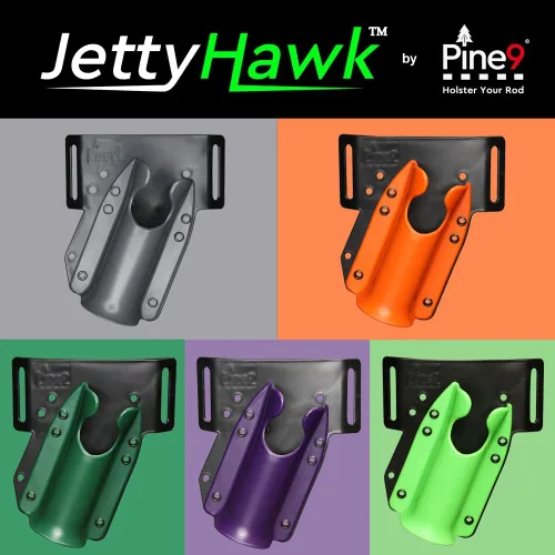 Vista 9 de JettyHawk - Funda de cadera para caña de pescar, soporte de extracción rápida manos libres, se adapta a poste de 1.5-2 pulgadas, para spinning
