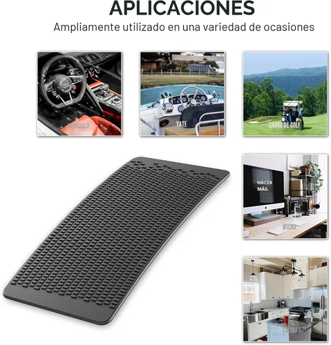 Vista 5 de Alfombrilla Antideslizante para Tablero de Automóvil, JIMISHA Almohadilla Antideslizante, Almohadilla Adhesiva Antideslizante para Tablero