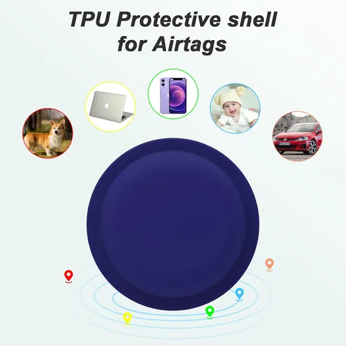 Vista 4 de LiZHi Funda para Apple Airtag Holder Airtag Case Cover Airtag Adhesivo Adhesivo Adhesivo de Silicona para TV Remoto Coche AirTag Funda Teléfono 2