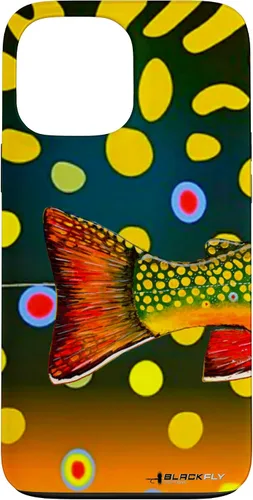 Vista 24 de Brook Trout Fly Fishing Trout Skin Phone Case by Black Fly Case for iPhone 17
