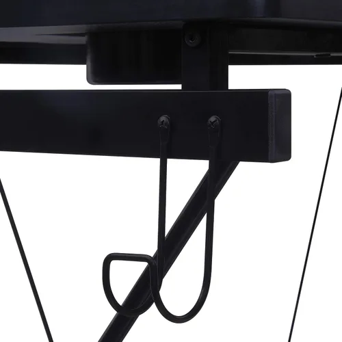 Vista 14 de OSP Home Furnishings Emulator Battlestation - Escritorio para juegos con luces LED RGB, color negro