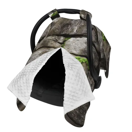 Vista 2 de Cubierta de toldo para asiento de automóvil para bebé, suave y transpirable, fundas de lactancia materna, multiuso, cochecito, sombrilla, regalo