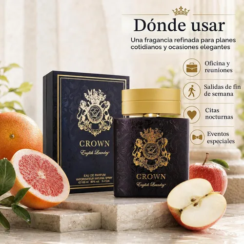Vista 3 de English Laundry Crown Cologne Eau de Parfum en aerosol, 3.4 onzas líquidas
