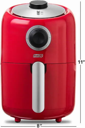 Vista 7 de DASH Horno freidora de aire compacto con control de temperatura, cesta de freír antiadherente, guía de recetas + función de apagado automático, 2