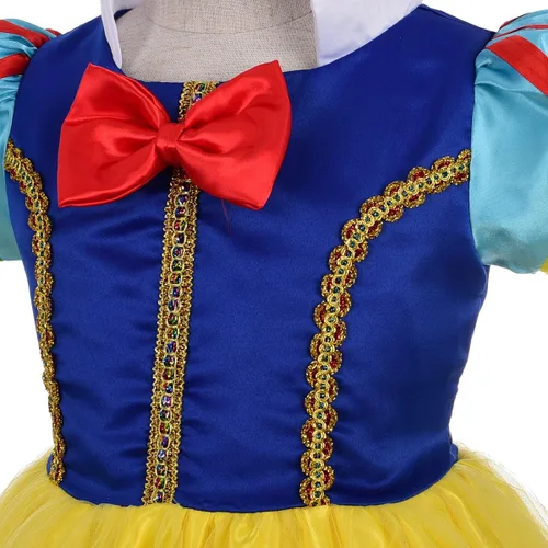 Vista 5 de Lito Angels Disfraz de princesa para niñas pequeñas, disfraz de Halloween con diadema