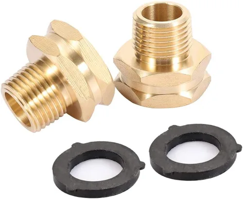 Vista 10 de Adaptador de manguera de jardín, conector macho GHT de 3/4 pulgadas x 1/2 pulgada NPT macho con conector macho de 3/4 pulgadas GHT hembra x 1/2