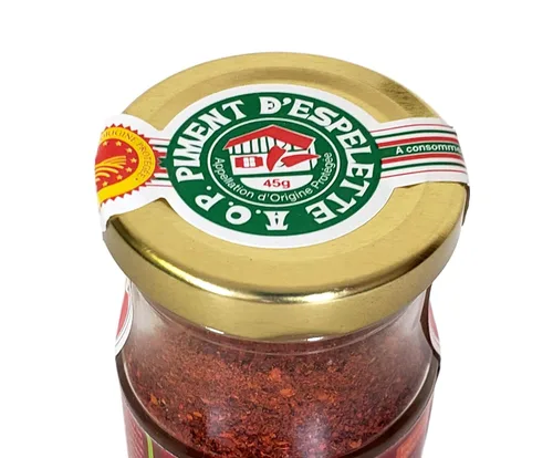 Vista 5 de Matiz Piment d'Espelette Pepper de Francia vasca 1.58 onzas Tradicional