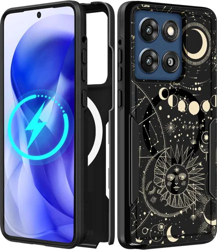 Vista 152 de Funda para Moto G 5G 2024 – Compatible con MagSafe para mujeres y niñas, bonita funda protectora magnética para teléfono, diseño femenino Kawaii