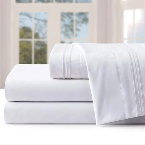 Vista 152 de Manyshofu Juego de sábanas de tamaño individual con bolsillos extra profundos, sábanas y fundas de almohada de 1800 hilos de lujo para hotel, juego