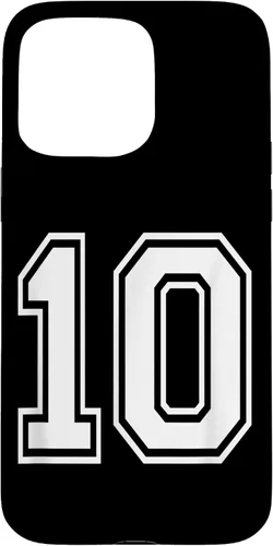 Vista 31 de Number 10 Varsity Style Bold Sports Birthday Case for iPhone 17