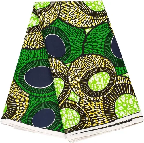 Vista 12 de BintaRealWax Tela Africana Ankara de Poliéster con Impresiones de Cera 6 Yardas de Tela Africana Tradicional para Vestido de Fiesta PL536