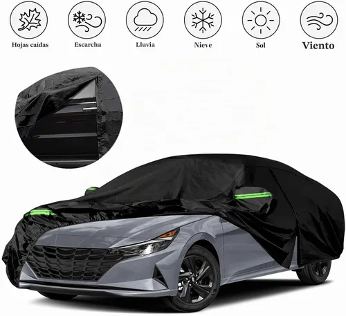 Vista 8 de Fundas impermeables para automóvil de repuesto para Hyundai Elantra 2006-2025, 6 capas para todo tipo de clima, ajuste personalizado, con puerta