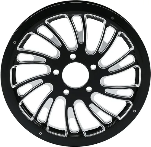 Vista 4 de TCMT Piñón de polea de correa de rueda trasera de 18 x 5.5 pulgadas, apto para Harley Touring CVO Road Glide Electra Glide Road Glide sin ABS